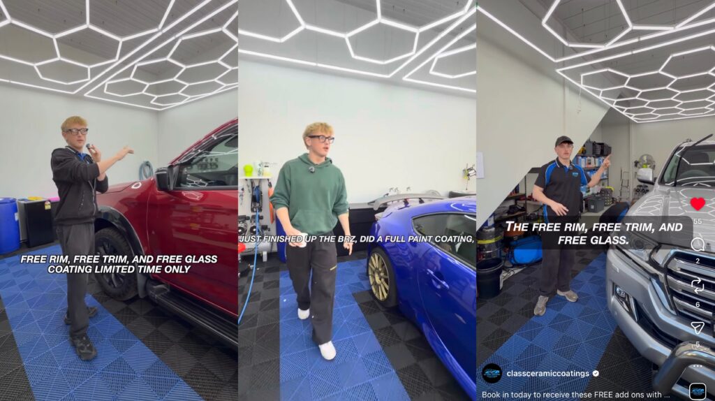 Ben Heppenstall films content for Class Ceramic Coating. 